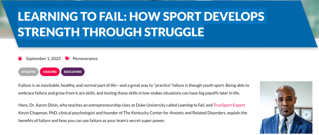 Learning to Fail: Developing Strength through Struggle