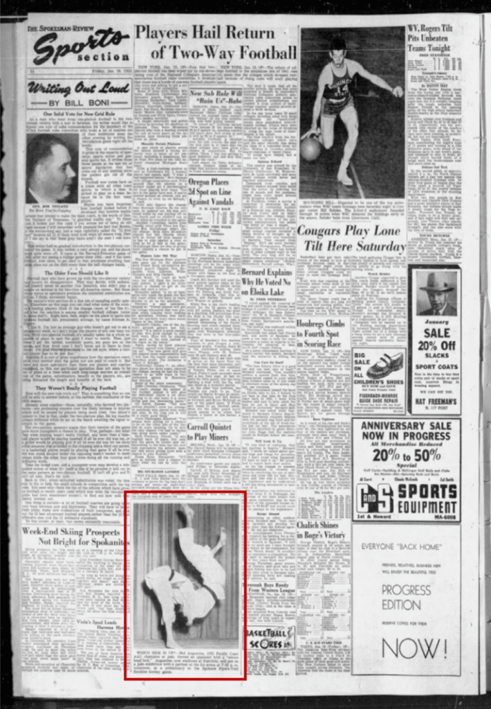 Emilio (Mel) Augustine in Spokane, WA 1953