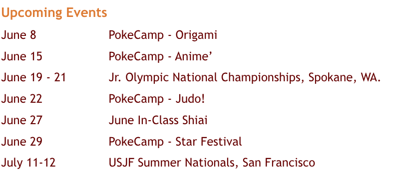 Feel free to contact us at: 510-604-6640 or info@hanabijudo.com.