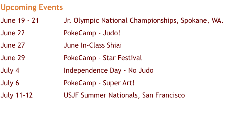 Feel free to contact us at: 510-604-6640 or info@hanabijudo.com.