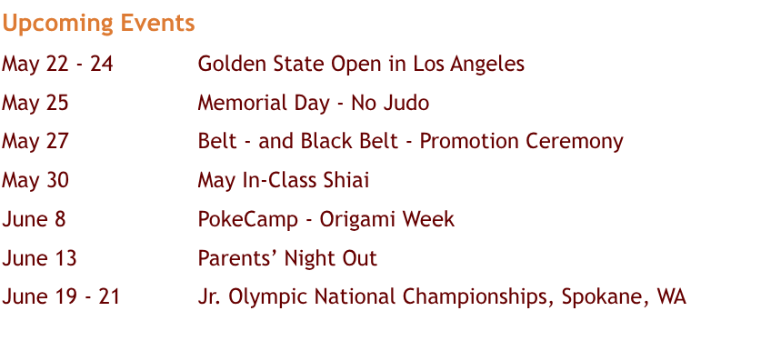 Feel free to contact us at: 510-604-6640 or info@hanabijudo.com.