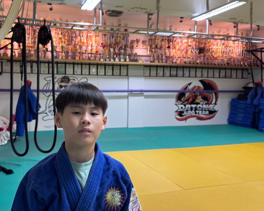 Kevin at Zhongshan Judo Hall in Taipei, Taiwan.