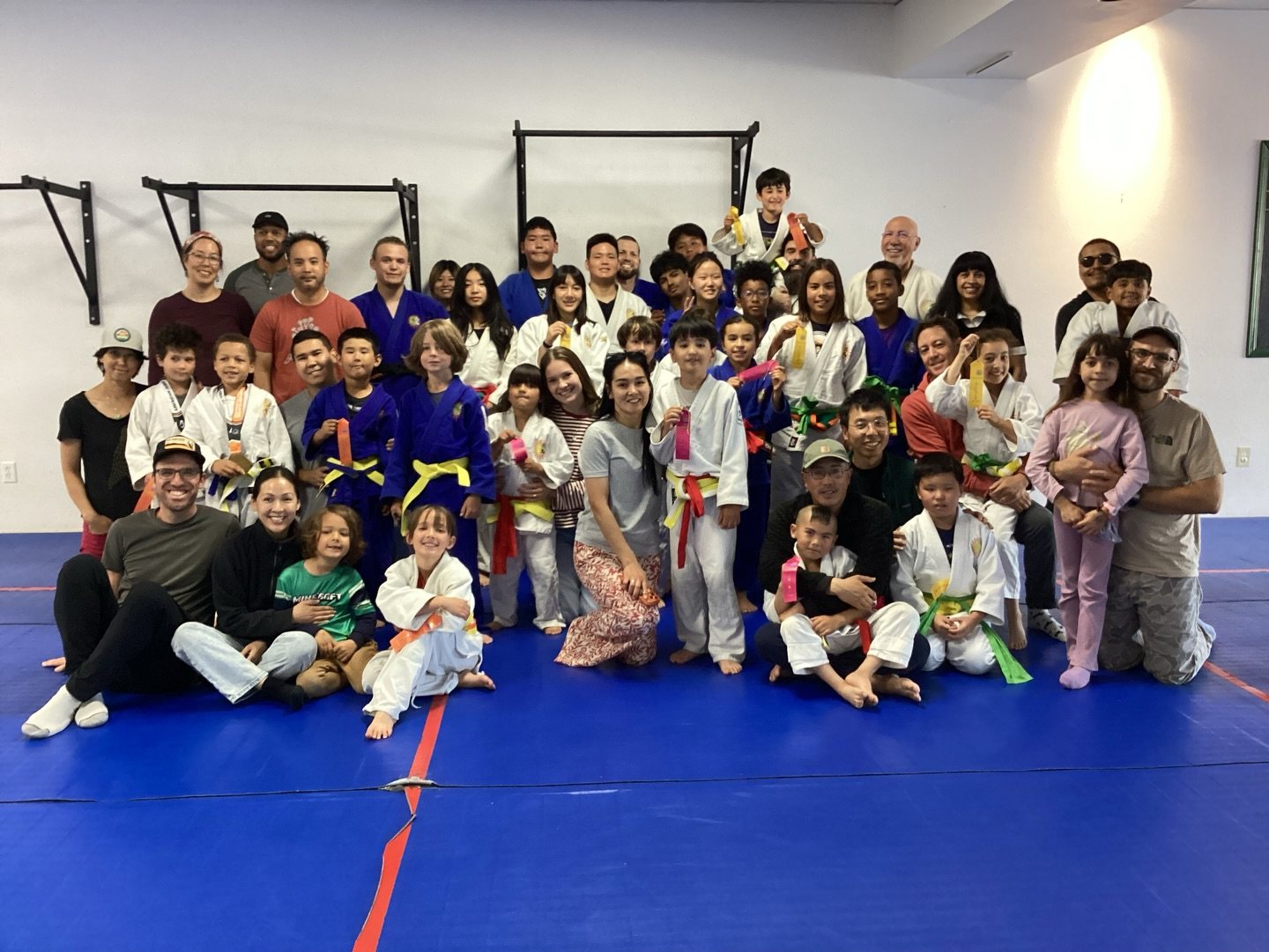 Hanabi Judo group with parents — Hanabi Judo, Albany CA