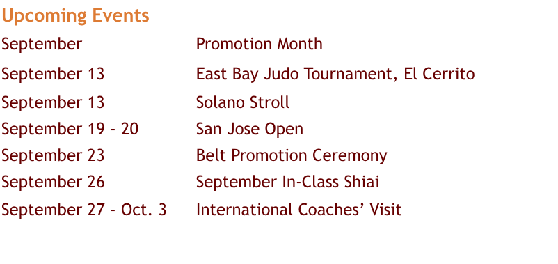 Feel free to contact us at: 510-604-6640 or info@hanabijudo.com.